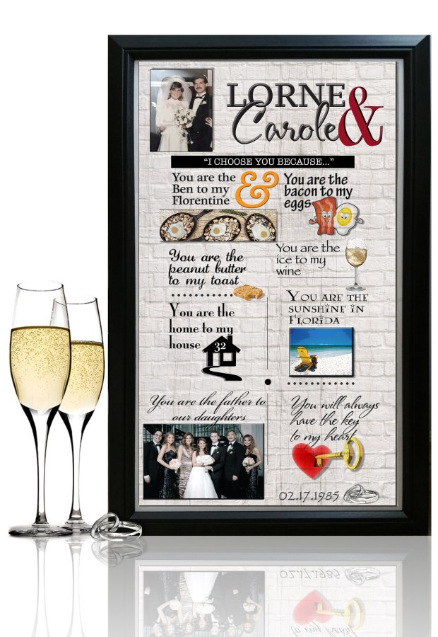 30 years together! If that's not a story worth telling....What is?? To a long & happy healthy life together!! Cheers!