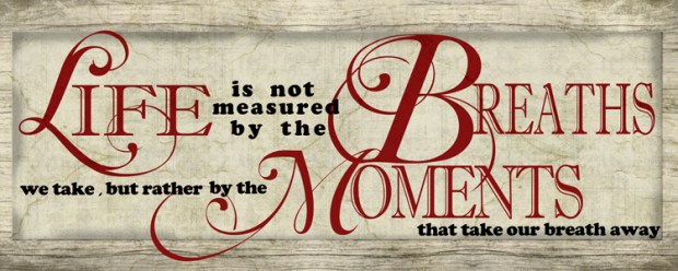 life is not measured I