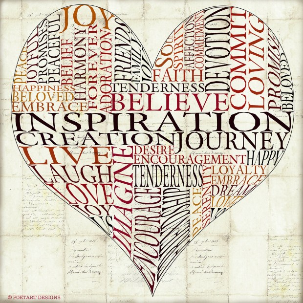 heart, love, inspire